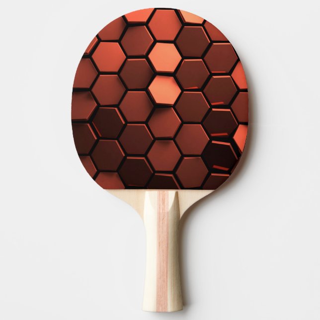 bronze hexagon ping pong paddle (Front)