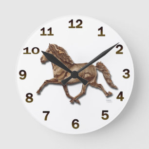 Bronze Icelandic Round Clock