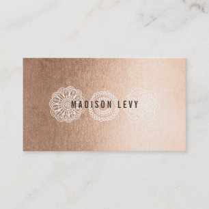 Bronze Lace Hair Salon Stylist Appointment Cards