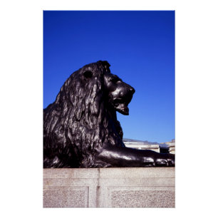 Bronze Lion Trafalgar Square Poster