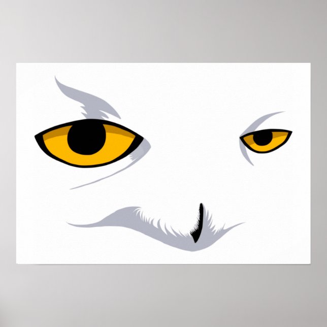 Bronze Matte UV SNOWY OWL print (Front)