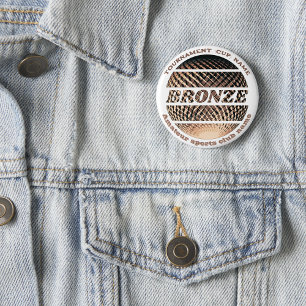 Bronze medal, 3rd place winner 3 cm round badge