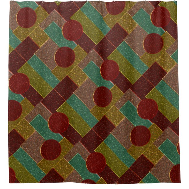 bronze metal texture shower curtain (Front)