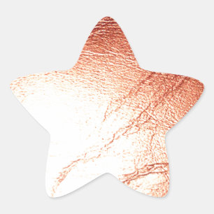 Bronze Metallic Leather Star Sticker