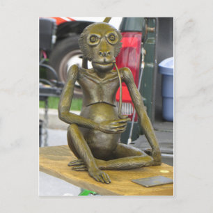 Bronze Monkey Postcard