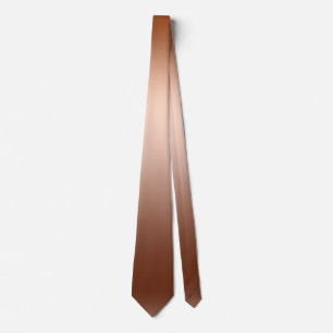Bronze Ombre Gradient Mens Neck Tie