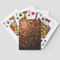 Bronze orange brown copper faux glitters sparkles