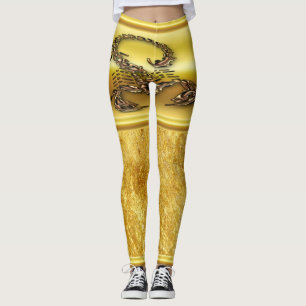 Bronze Poisonous scorpion very venomous insect Leggings