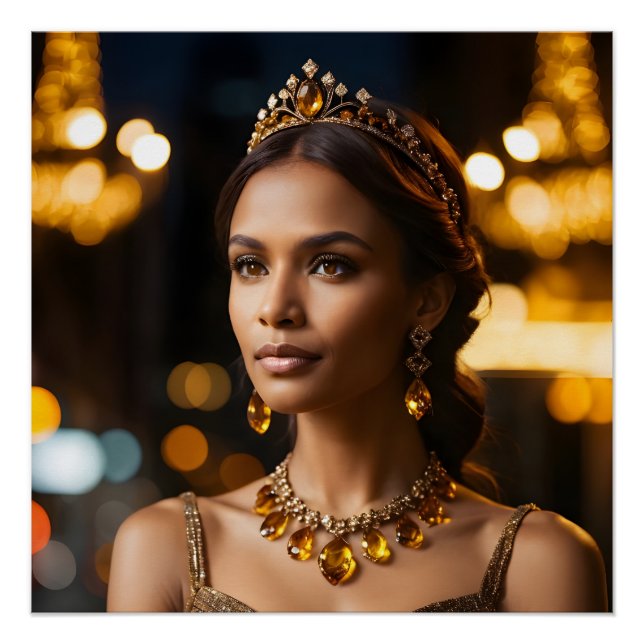 Bronze Radiance Elegance Poster (Front)