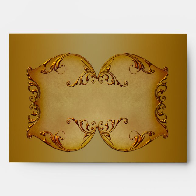 Bronze Scrolls Envelope for 5"x7" Products (Front)