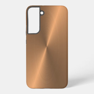 Bronze shiny faux metal samsung galaxy case