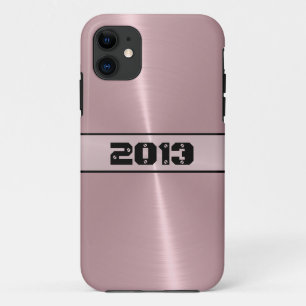 Bronze Shiny Stainless Steel Metal 2 iPhone 11 Case