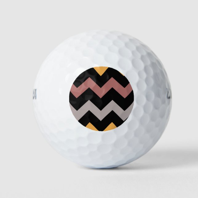 Bronze Silvered Gold Golf Balls (Front)