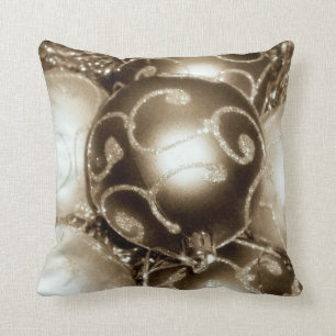 'Bronze Sparkle' Throw Pillow