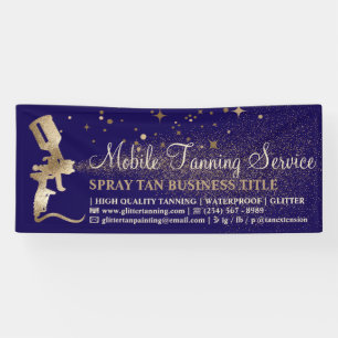 Bronze Spray Tanning navy Banner