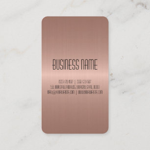 Bronze Stainless Steel Hole Metal Business Card