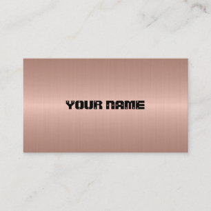 Bronze Stainless Steel Metal 3 Business Card