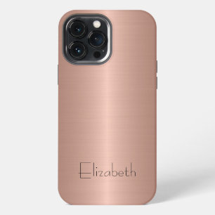Bronze Stainless Steel Metal iPhone 13 Pro Max Case