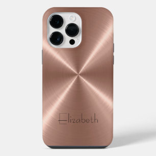 Bronze Stainless Steel Metal iPhone 14 Pro Max Case