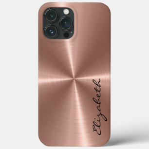 Bronze Stainless Steel Metal Look iPhone 13 Pro Max Case