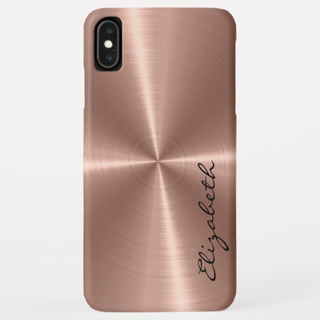 Bronze Stainless Steel Metal Look Case-Mate iPhone Case (Back)