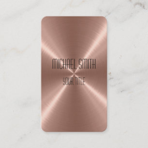 Bronze Steel Metal Business Card