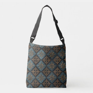 Bronze texture with carving pattern. crossbody bag