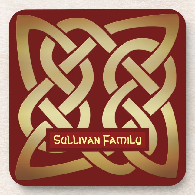 Bronze Tone Celtic Knot Coaster (Front)