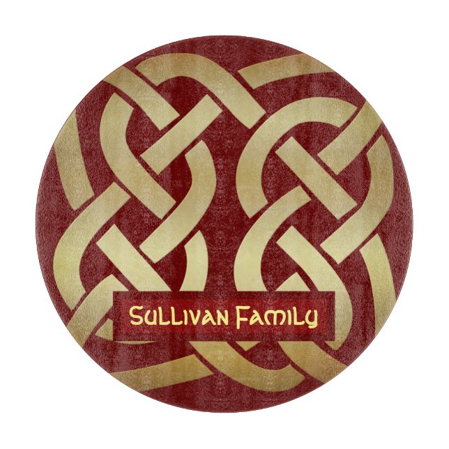 Bronze Tone Celtic Knot Cutting Board (Front)