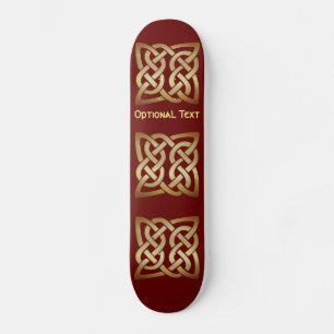 Bronze Tone Celtic Knot  Skateboard