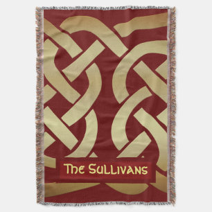Bronze Tone Celtic Knot Throw Blanket