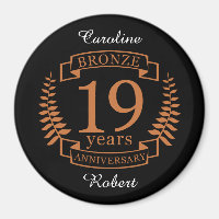 Bronze traditional wedding anniversary 19 years