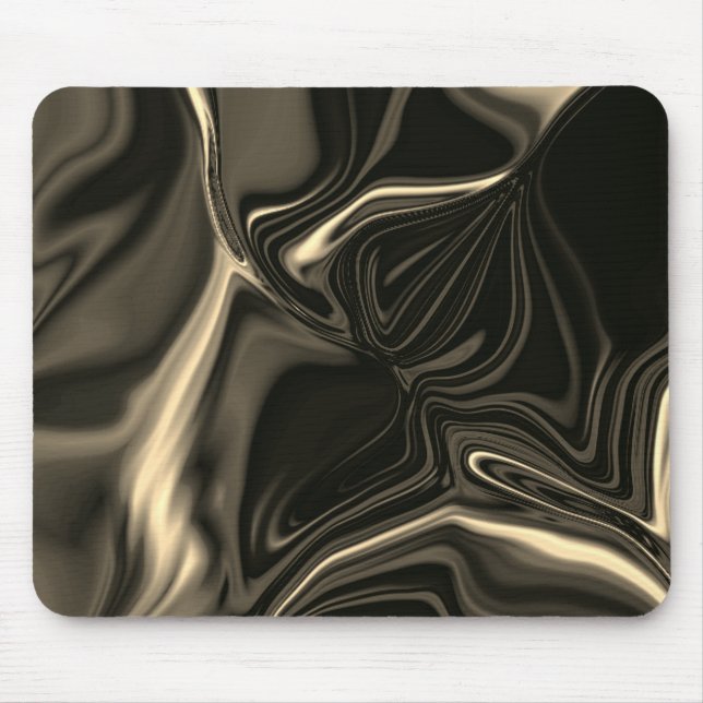 Bronze undulations on brownish beige background mouse mat (Front)