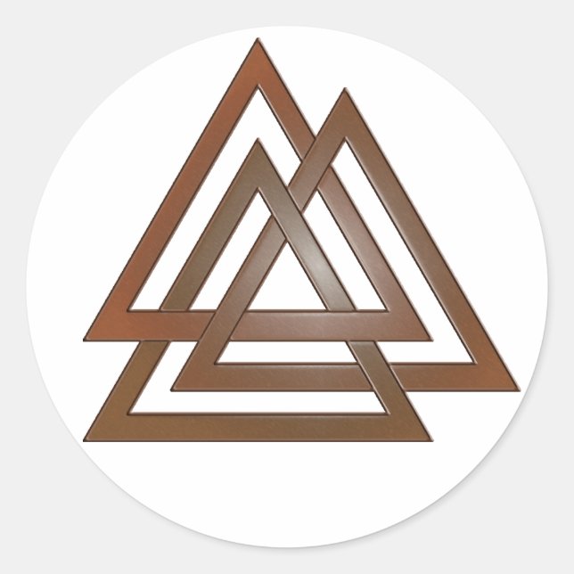Bronze Valknut Stickers (Front)