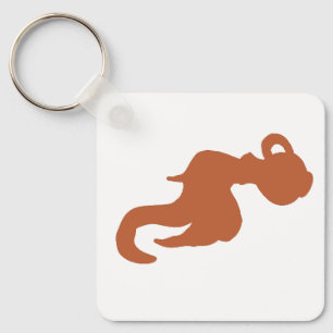 Bronze Water Bearer Zodiac Keychain – Metallic