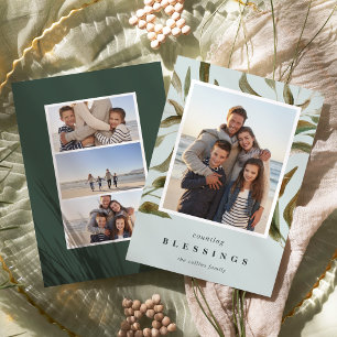 Bronzed Branches   Holiday Photo Card