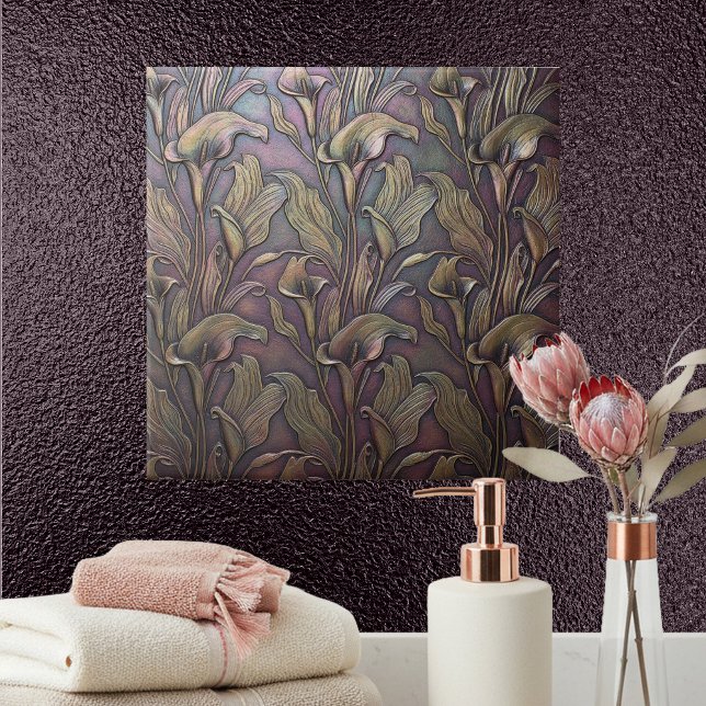 Bronzed Calla Lily Art Nouveau ID1226 Tile (Creator Uploaded)