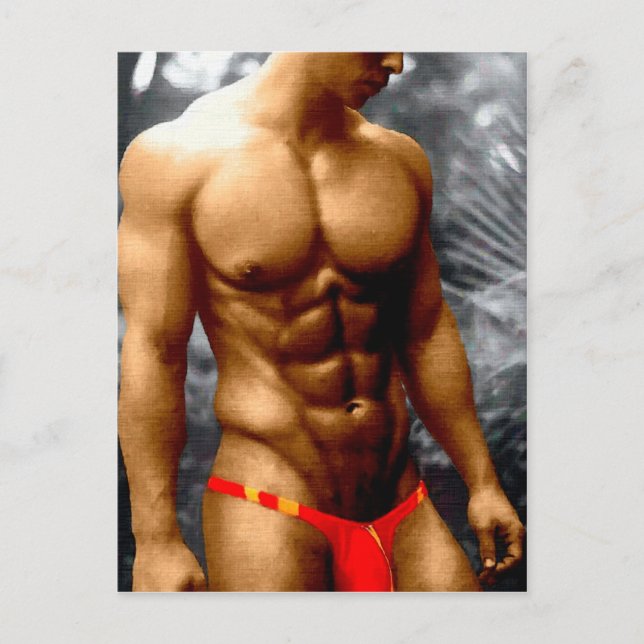 Bronzed Hunk Postcard (Front)