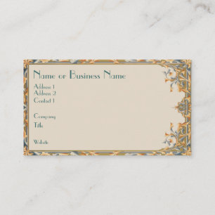 Bronzed Victorian Flourish Business Card