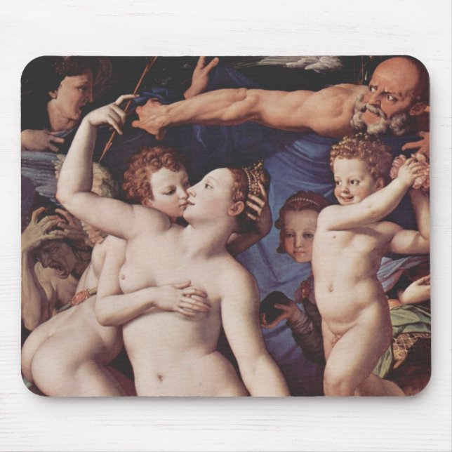 Bronzino - Allegory of Love Mouse Mat (Front)