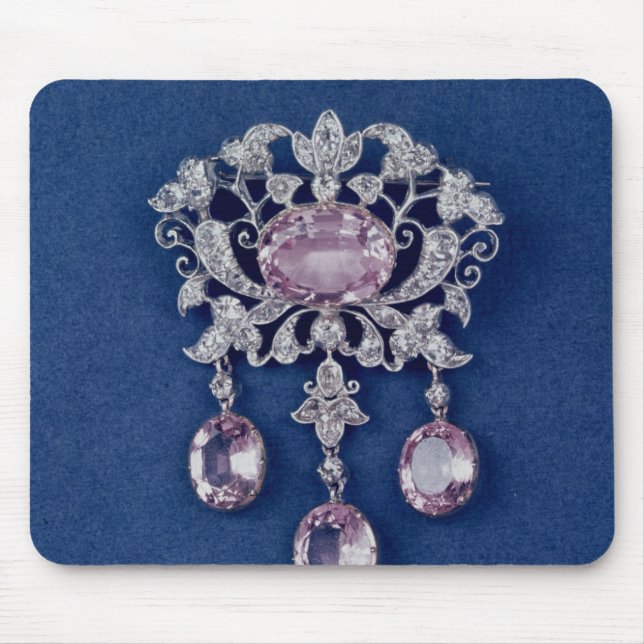 Brooch in shape of a flower, c.1780 mouse mat (Front)