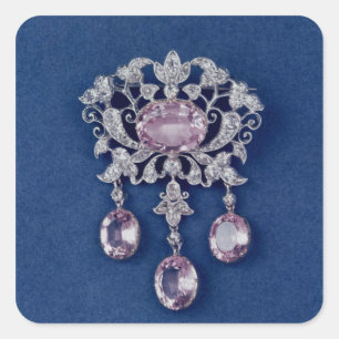 Brooch in shape of a flower, c.1780 square sticker