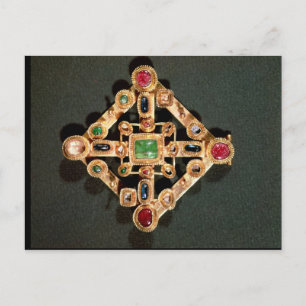 Brooch in the form of a Greek cross Postcard
