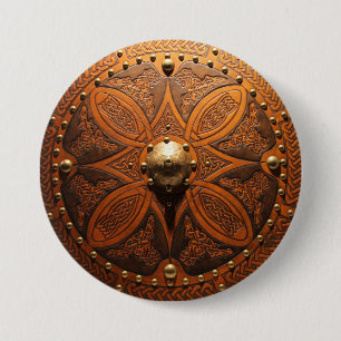 Brooch Targe Pinn 7.5 Cm Round Badge