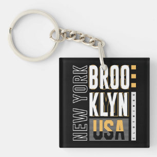 Brooclyn New York USA Urban Key Ring