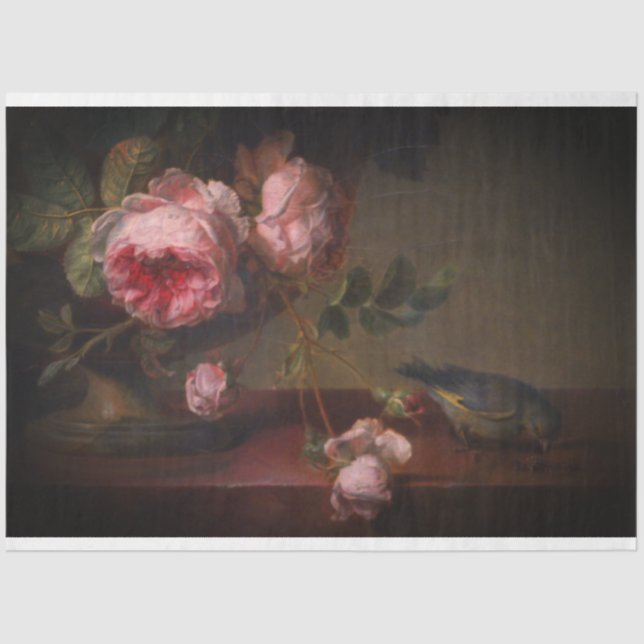 Broody Floral Decoupage Sheet (Front)