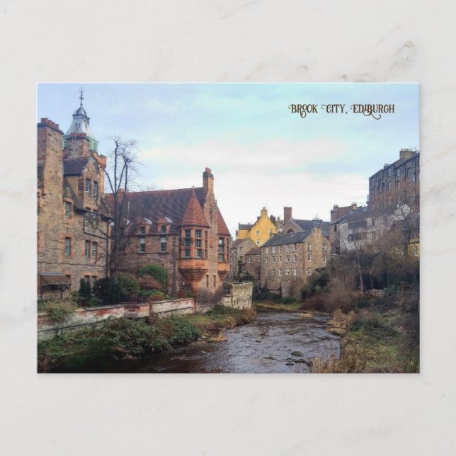 Brook City ,Edinburgh, Scotland Holiday Postcard (Front)