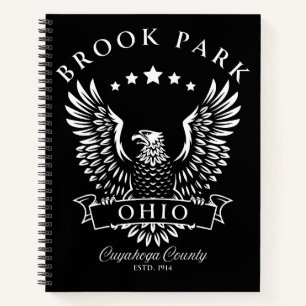 Brook Park Cuyahoga County Ohio Vintage Eagle Notebook