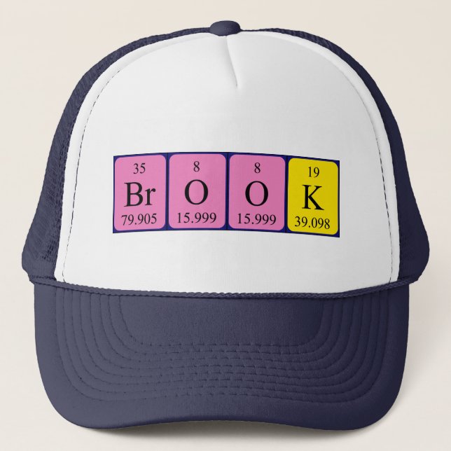 Brook periodic table name hat (Front)