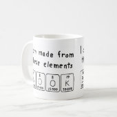 Brook periodic table name mug (Front Left)